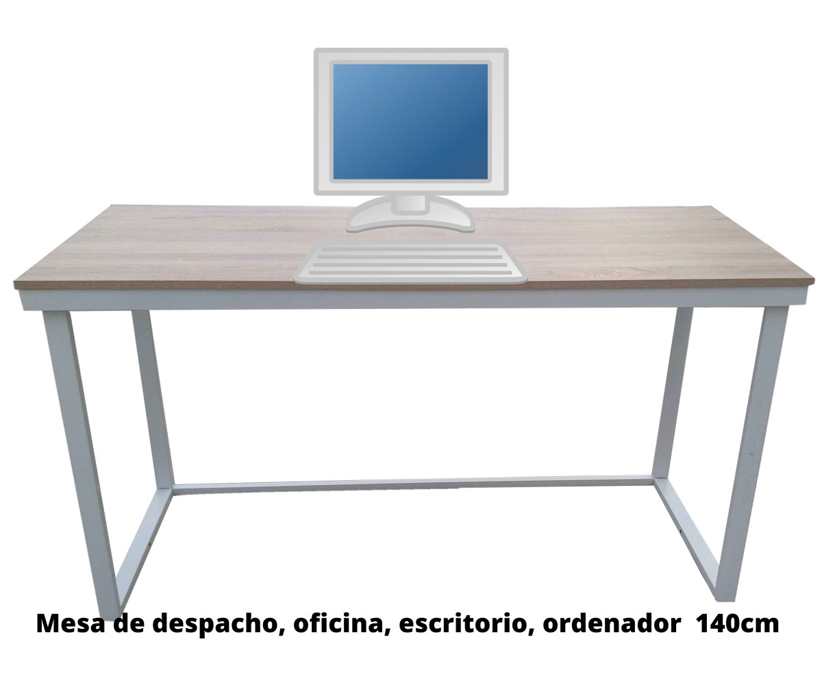 Mesa Despacho, oficina, escritorio, ordenador 140cm modelo Sintra