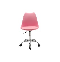 Silla de Oficina Ergonómica en Color Rosa - 93-80x57x48 cm, Comodidad y Estilo Moderno para Trabajo y Estudio.